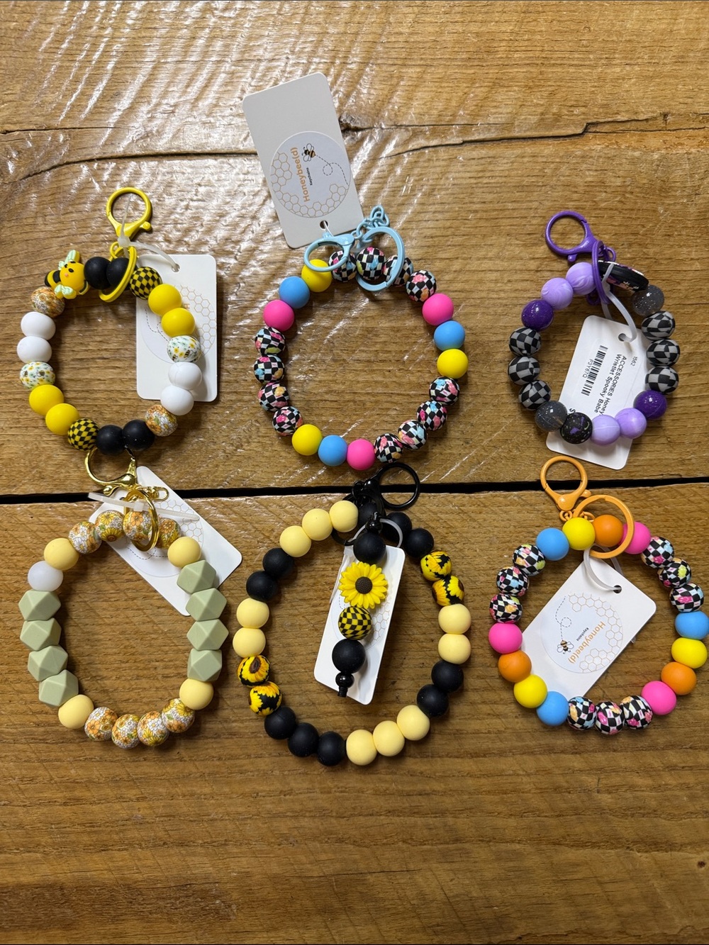 Honeybee(d) silicone wristlets